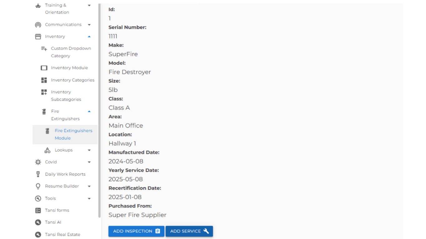Maintenance Scheduling & Alerts